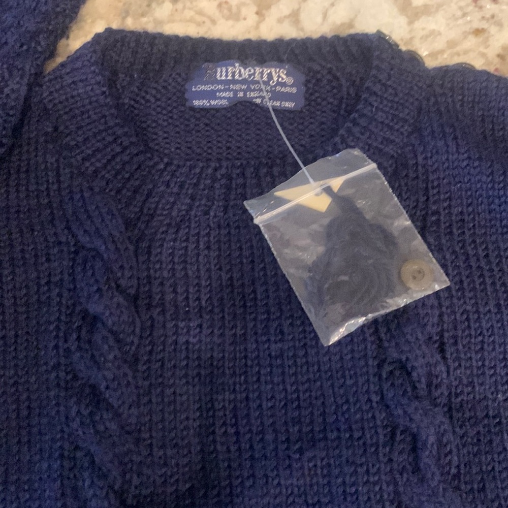 Vintage Burberry wool sweater